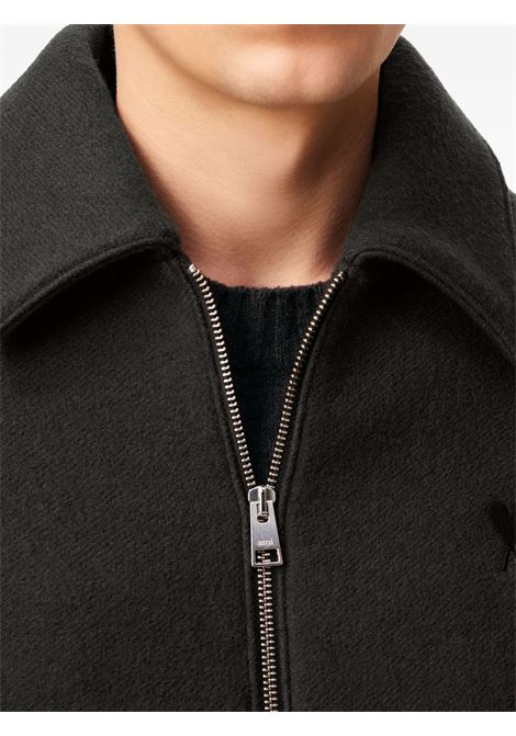 adc zipped jacket man anthracite AMI PARIS | HJK830.WV0078020